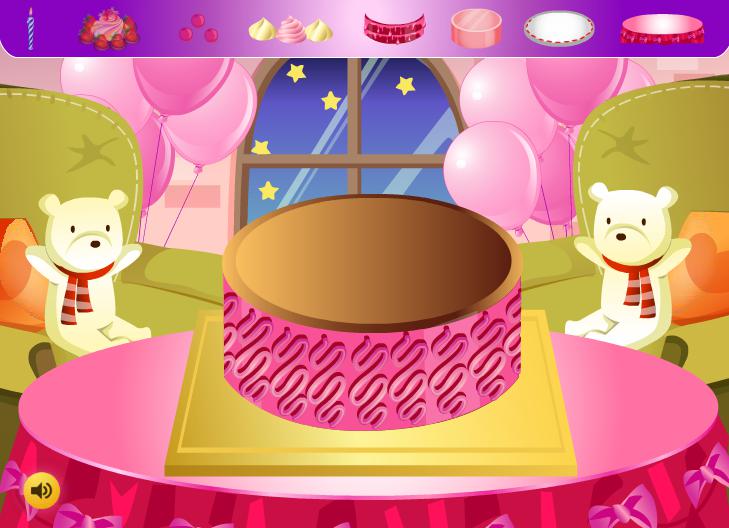 蛋糕的装饰 - 女孩游戏