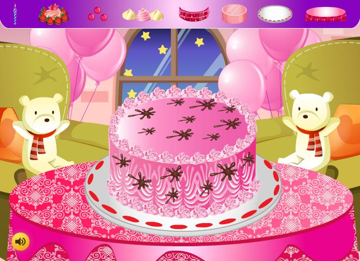 蛋糕的装饰 - 女孩游戏_截图_3