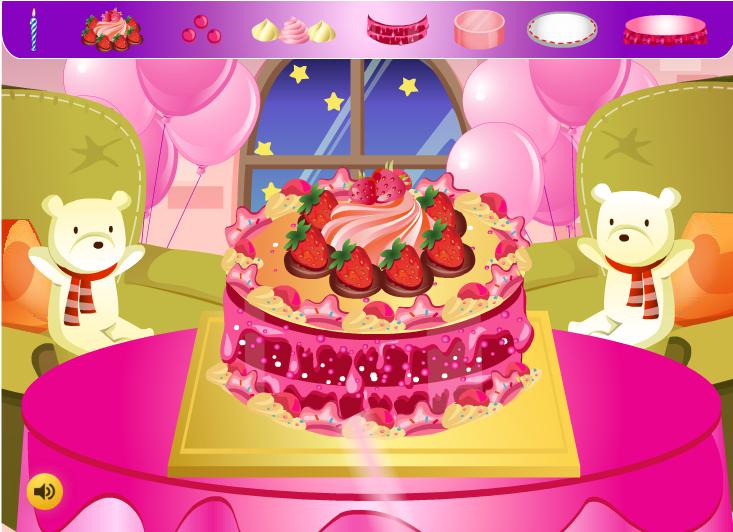 蛋糕的装饰 - 女孩游戏_截图_4