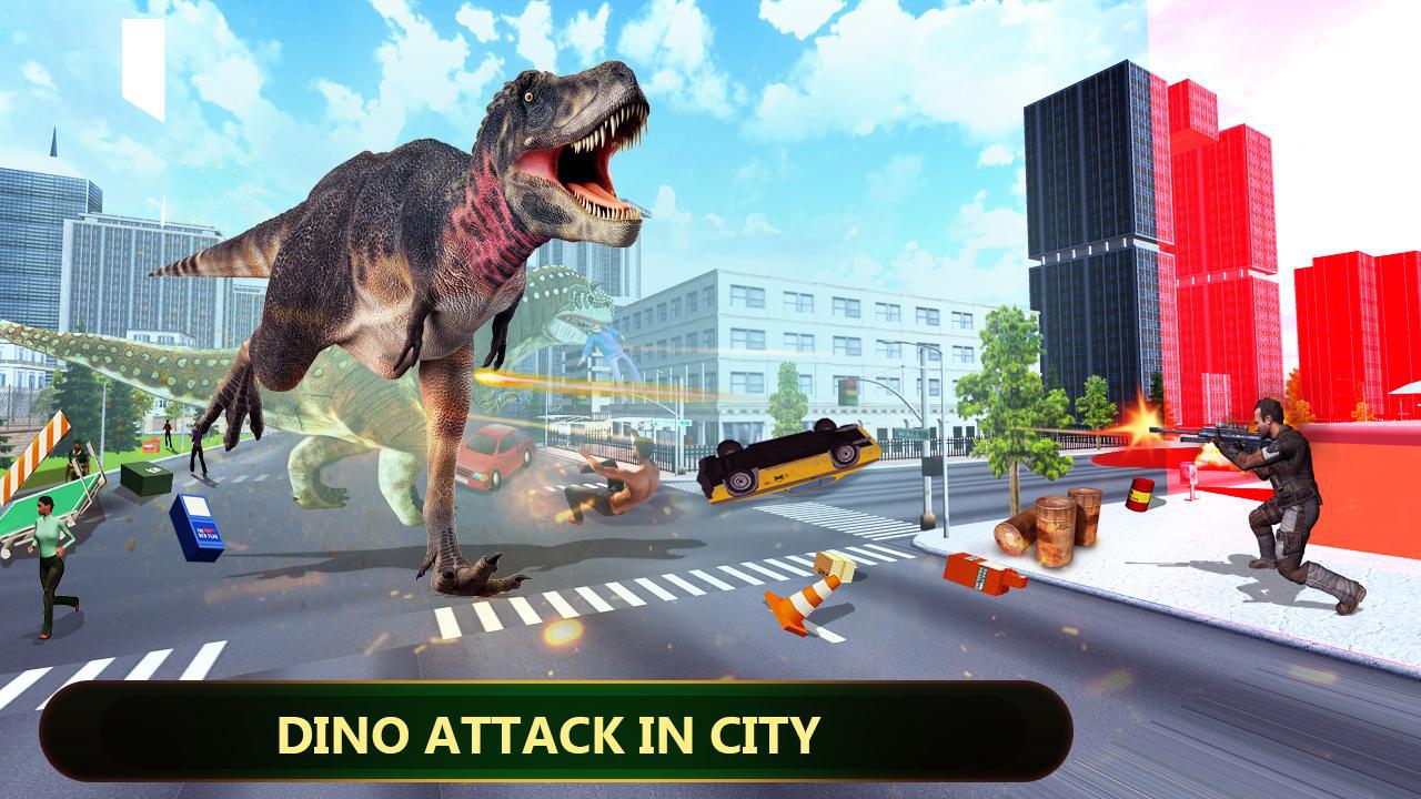 Angry Dinosaur Simulator Games: City Attack 3D_截图_4