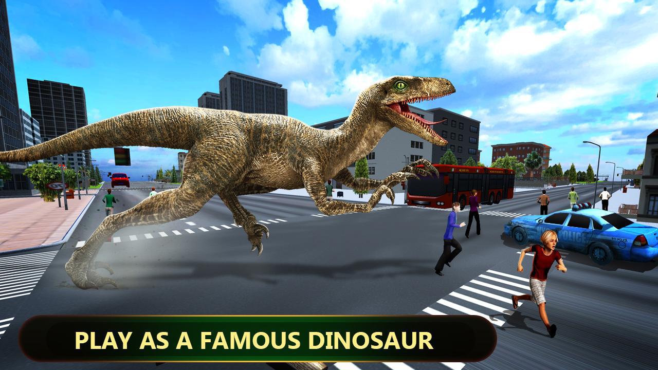 Angry Dinosaur Simulator Games: City Attack 3D_截图_5
