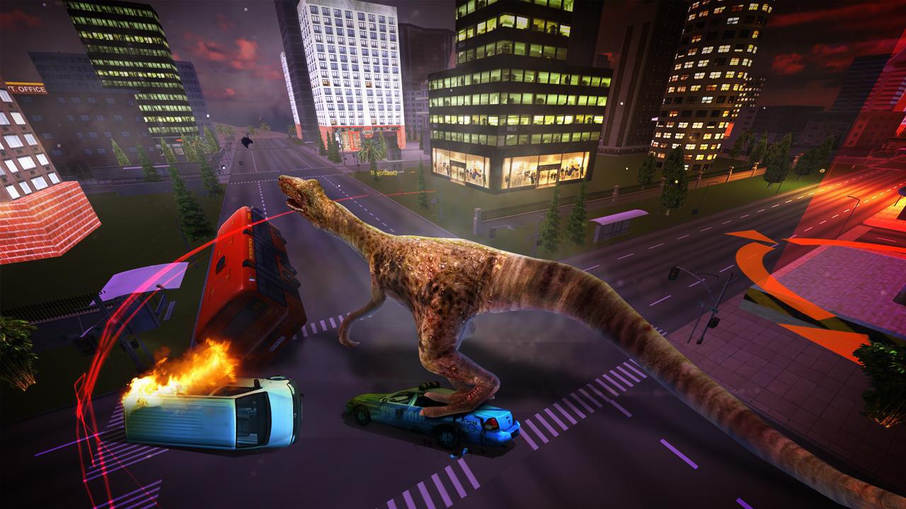 Angry Dinosaur Simulator Games: City Attack 3D_截图_6