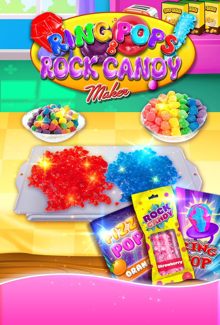 Ring Pop & Rock Candy Maker - Rainbow Cooking Kids_游戏简介_图2