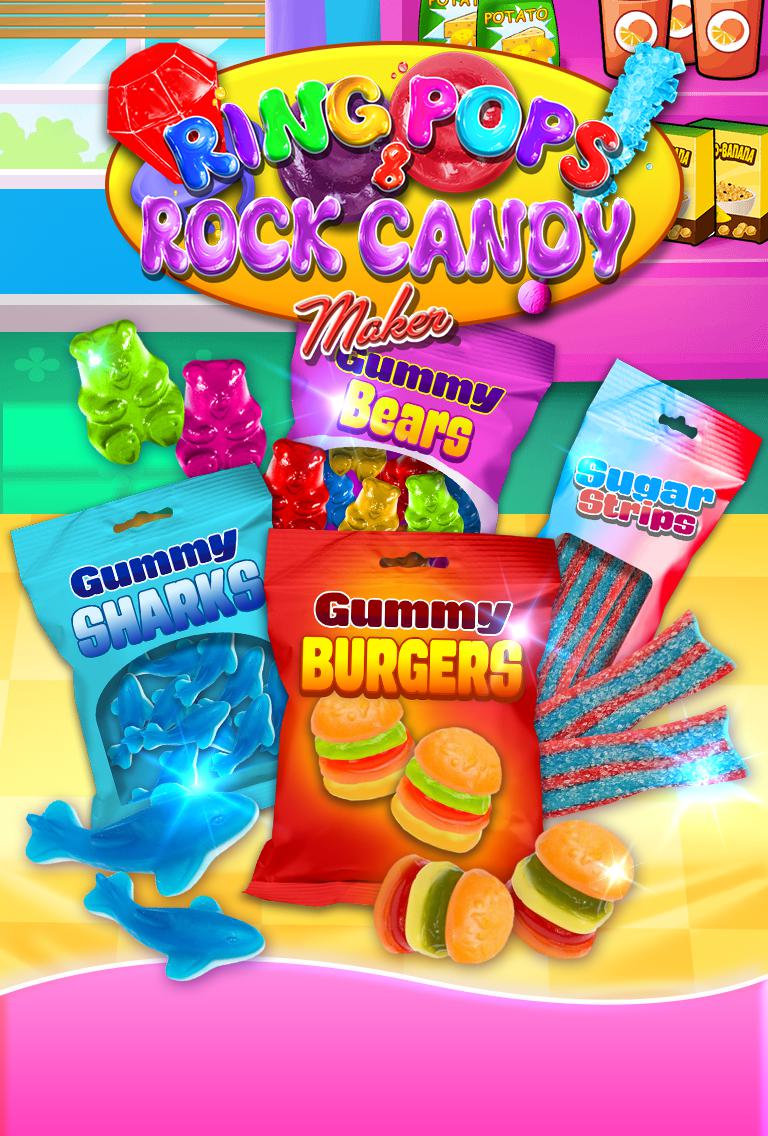 Ring Pop & Rock Candy Maker - Rainbow Cooking Kids_游戏简介_图4