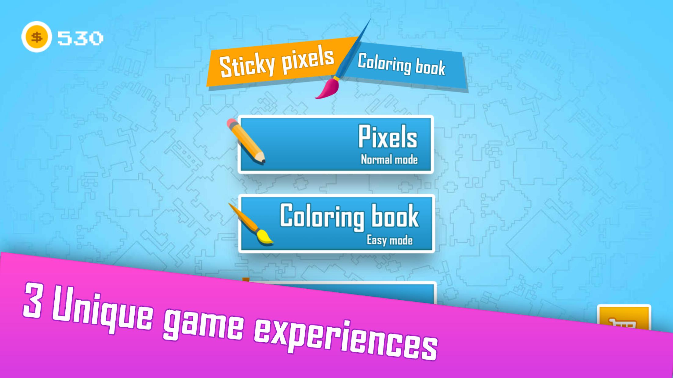 Sticky Pixels - Coloring Book