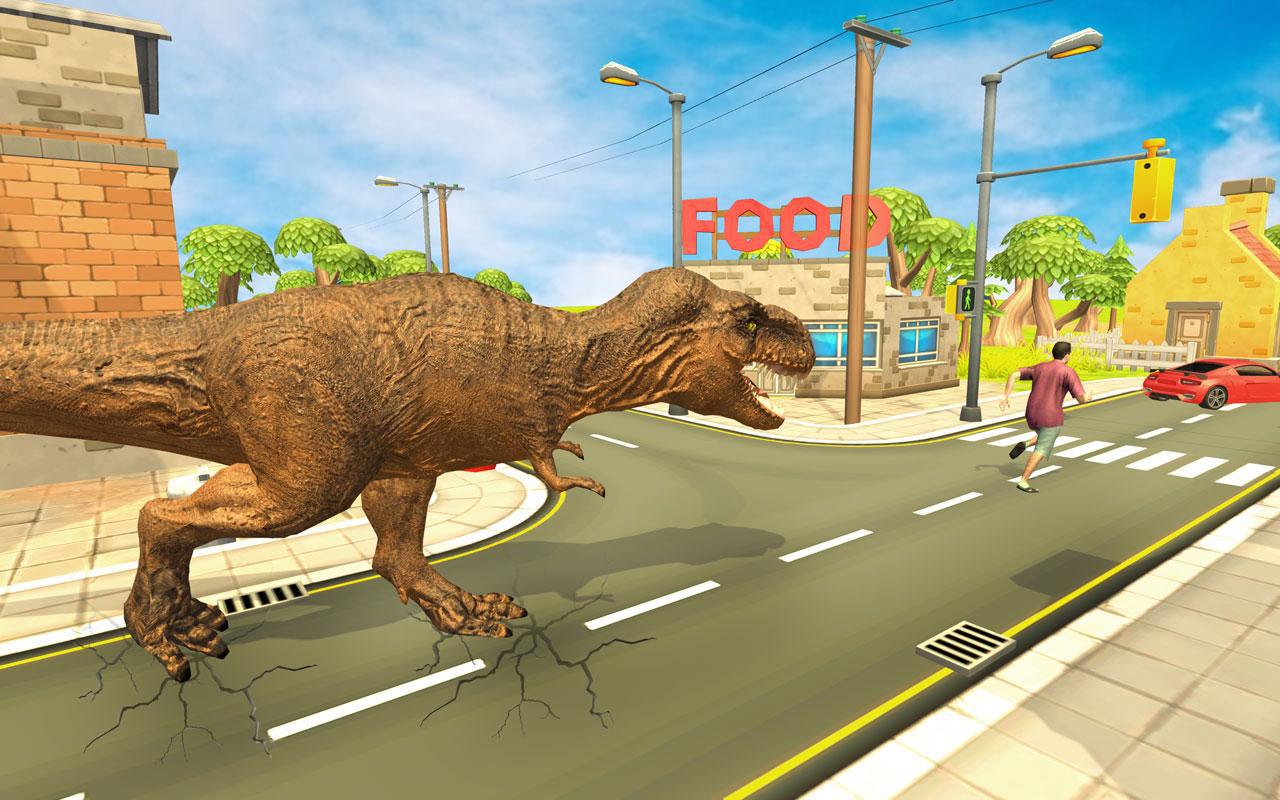 Dino Rampage Attack: City T-Rex VS Angry Gorilla_游戏简介_图2