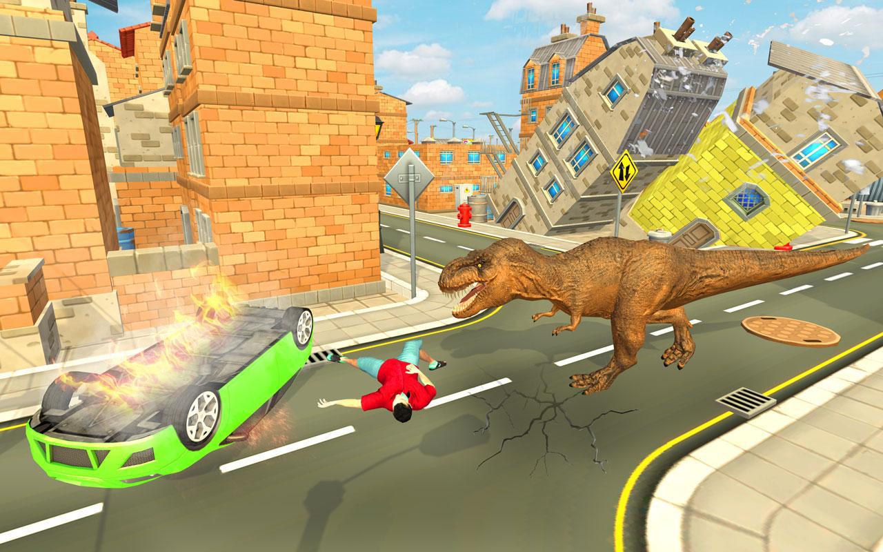 Dino Rampage Attack: City T-Rex VS Angry Gorilla_游戏简介_图4