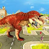 Dino Rampage Attack: City T-Rex VS Angry Gorilla