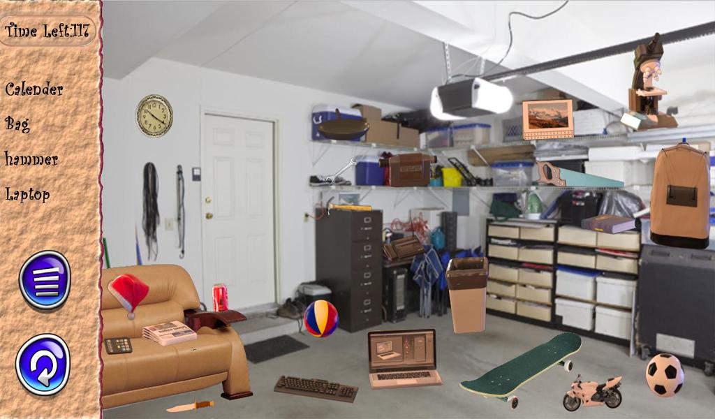 Hidden Objects Messy Garage