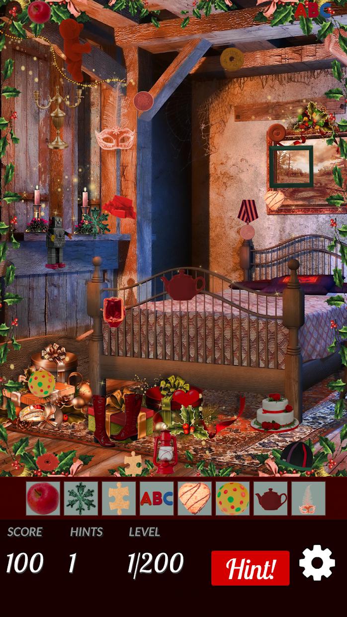 Hidden Objects Cozy Xmas: Colorful Christmas