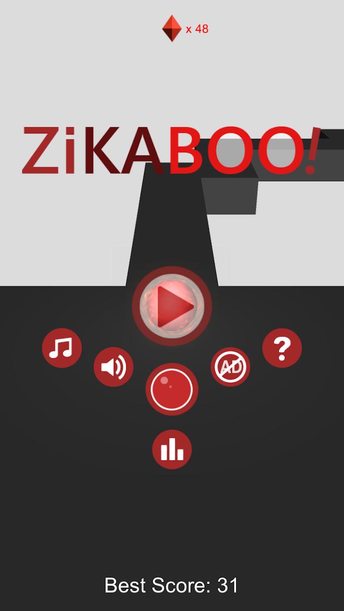 ZiKaBoo! - 3D 曲折倒数滚球游戏