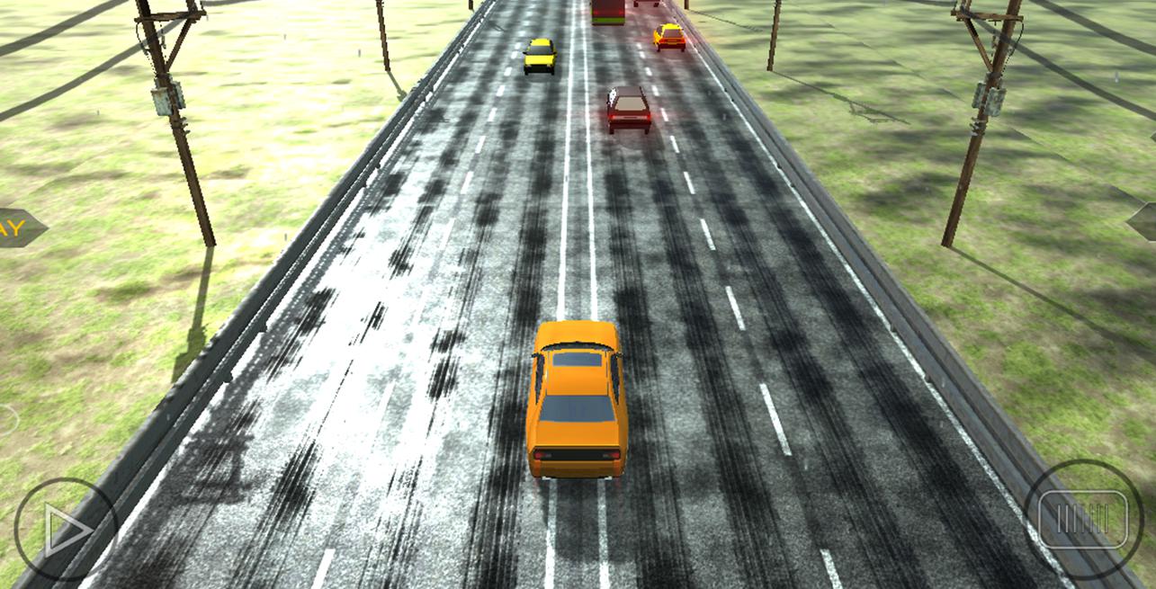 Endless Car Racing on Highway in Heavy Traffic_截图_5