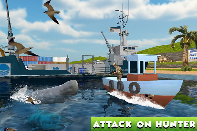 饥饿的蓝鲸攻击模拟器