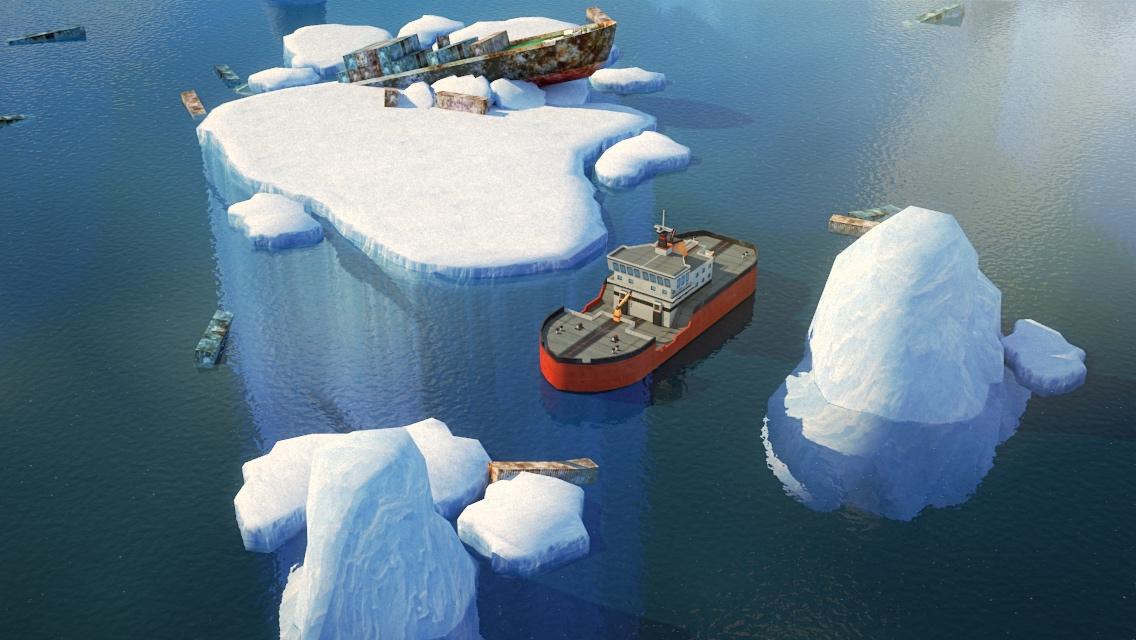 Icebreaker Boat Simulator Parking Games 2017_截图_2