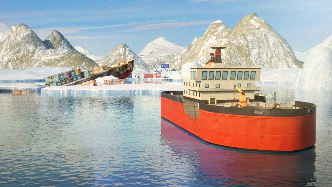 Icebreaker Boat Simulator Parking Games 2017_截图_4