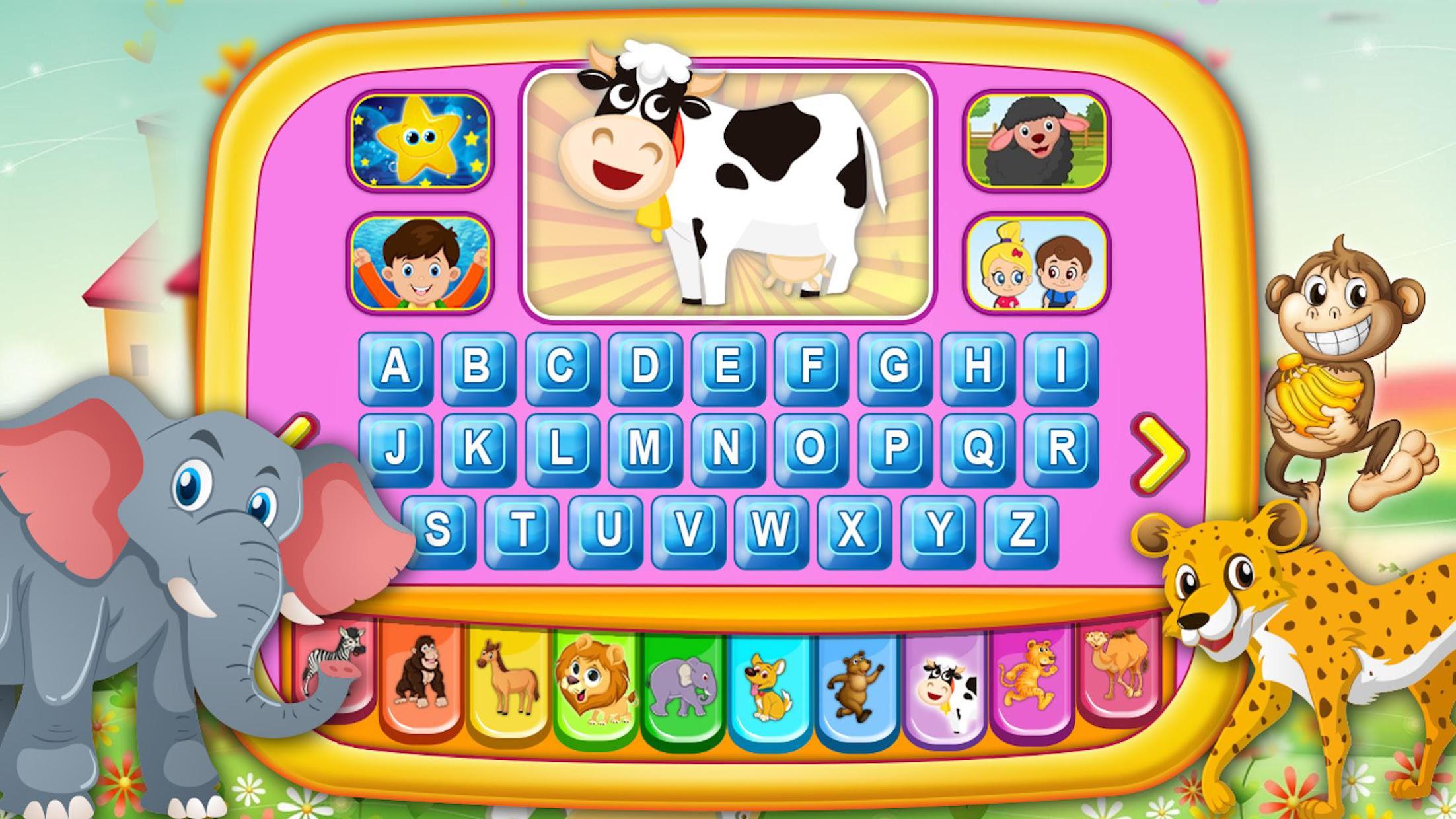 Alphabet Tablet - Piano,Animals,Toy Educational