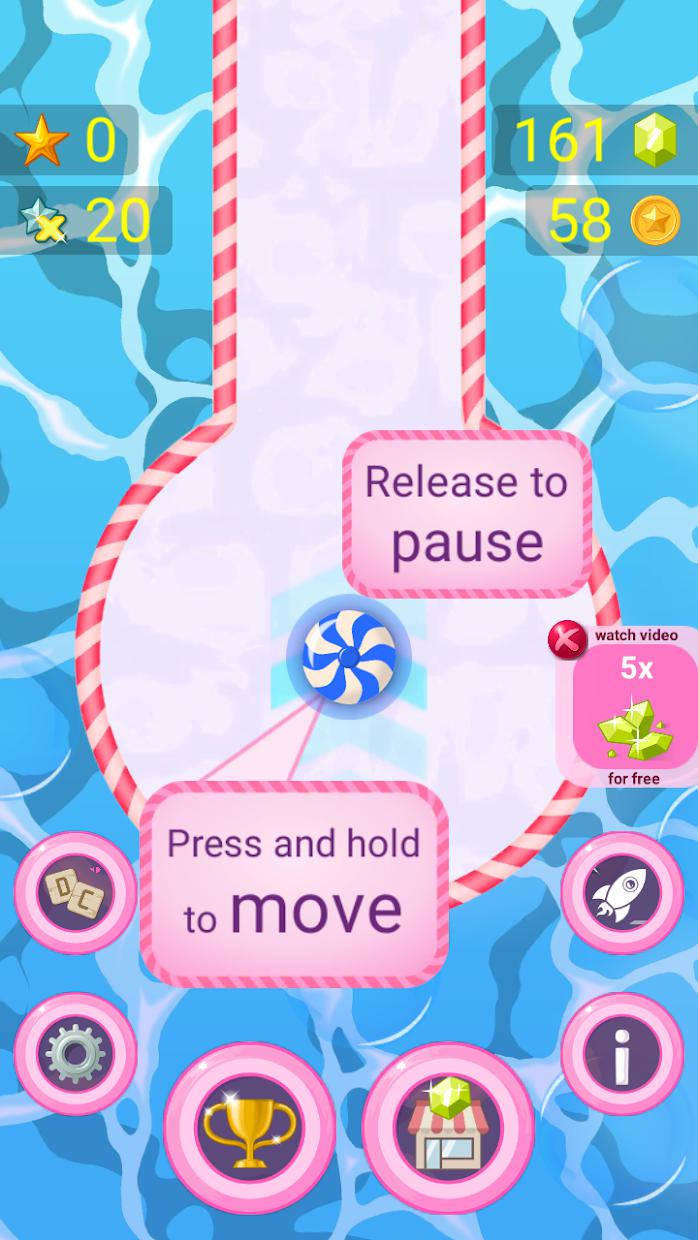 Follow the Line 3 - Sweets Rush 2D Deluxe