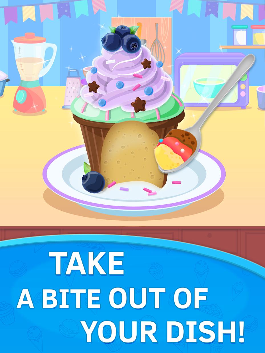 Cupcake Kids Food Games Free_截图_2