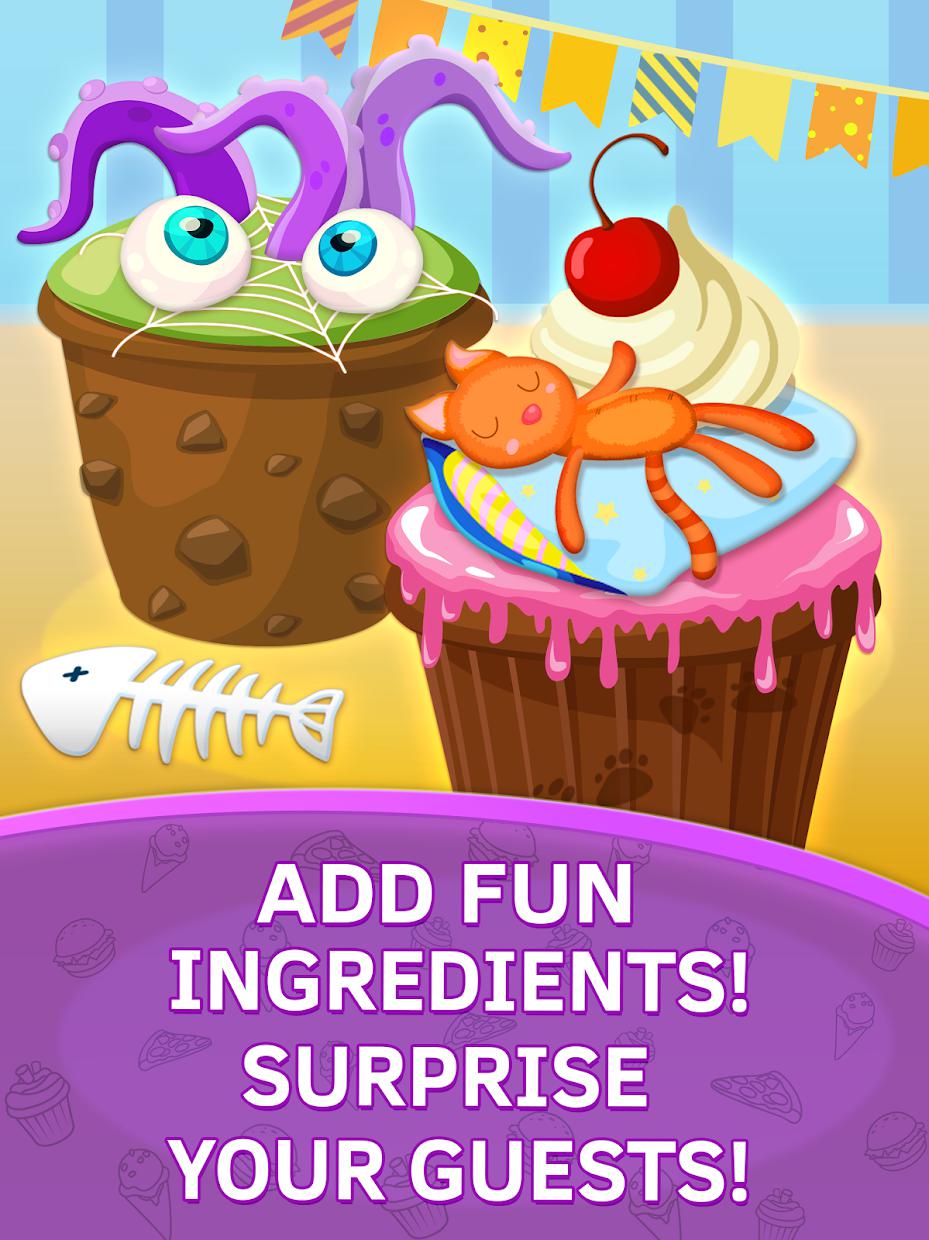 Cupcake Kids Food Games Free_截图_5