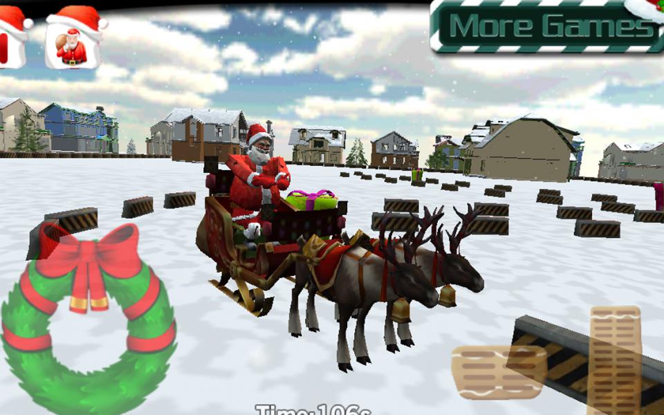 圣诞老人的雪橇停车3D Santa_截图_2