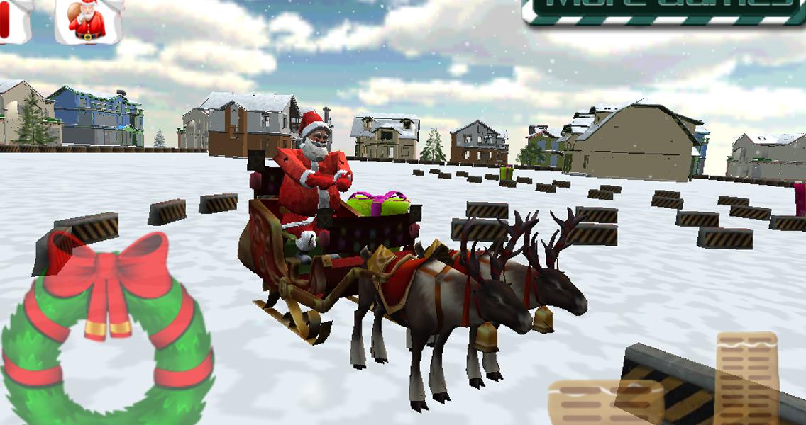 圣诞老人的雪橇停车3D Santa_截图_5