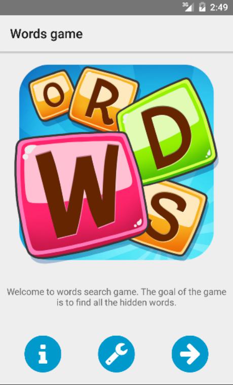 Words game - Find hidden words