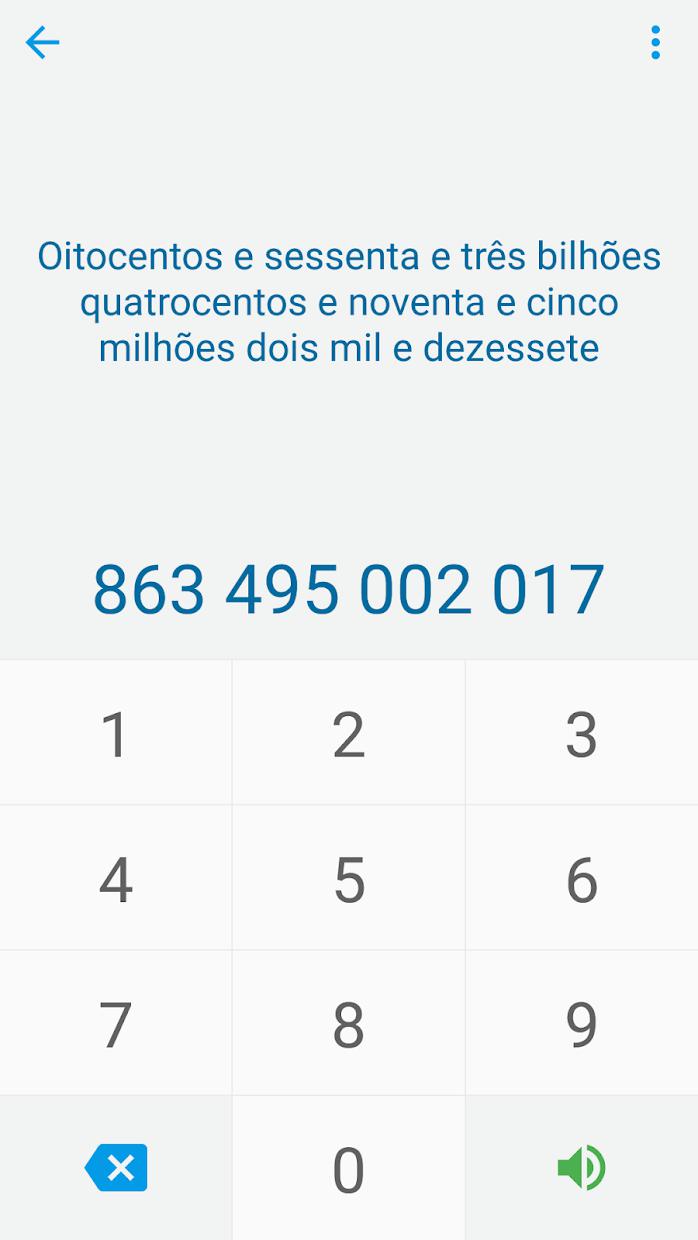 葡萄牙语数字（巴西）