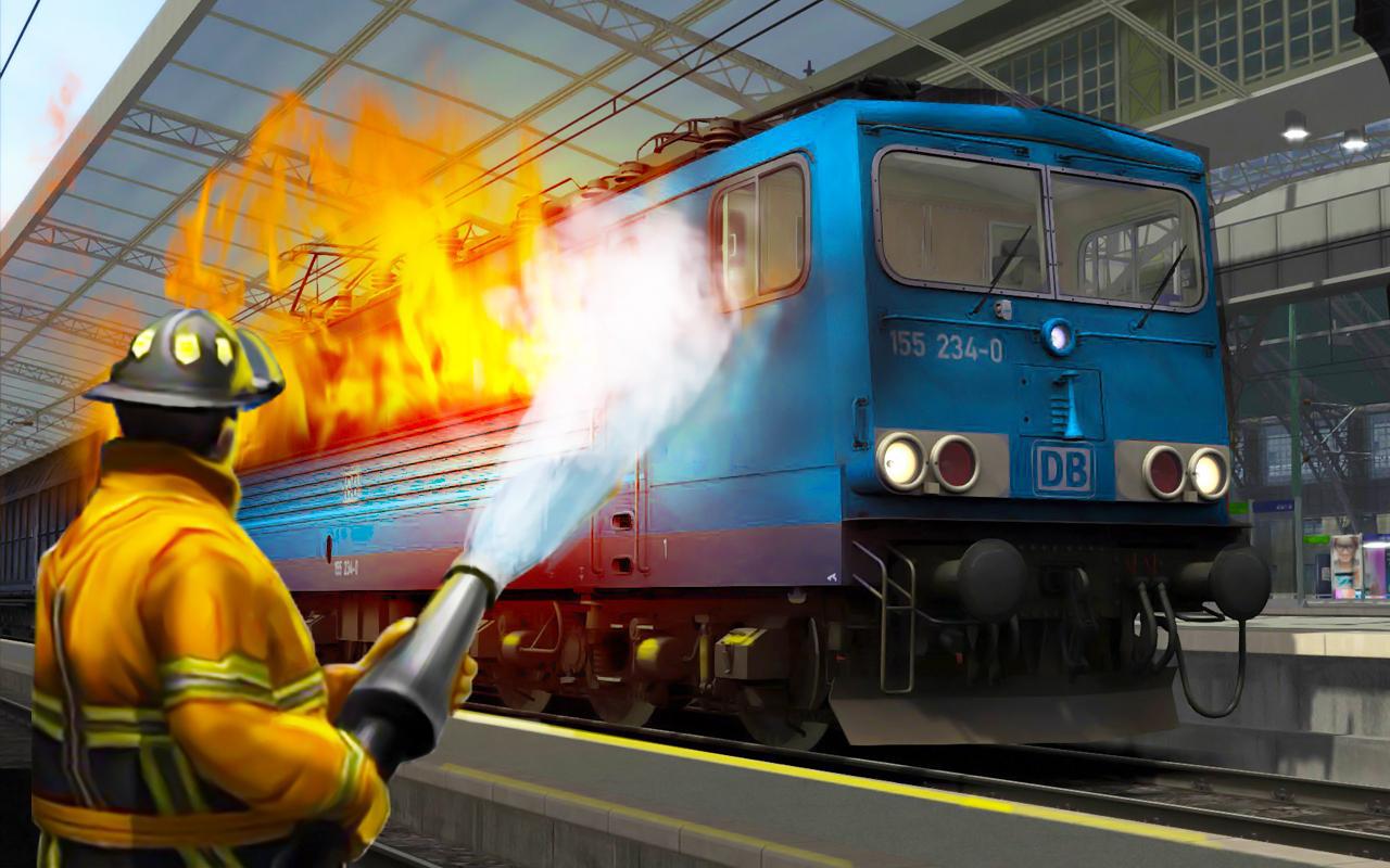 Burning Train Simulator Games_截图_4