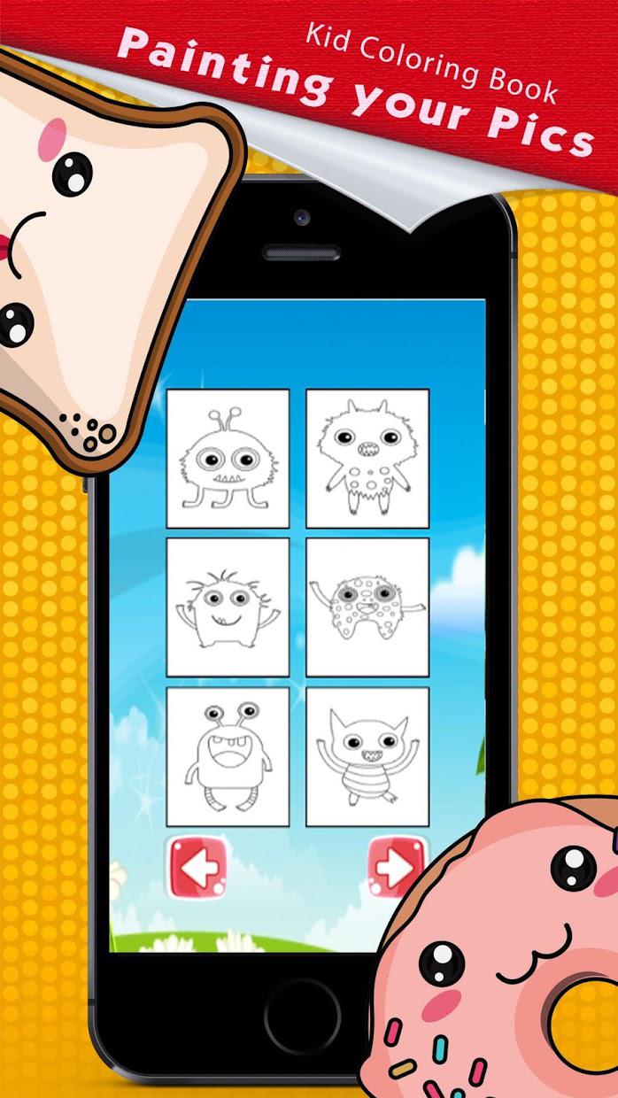 Monster Kid Coloring Book Pro_截图_2