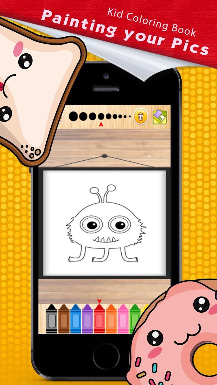Monster Kid Coloring Book Pro_游戏简介_图3