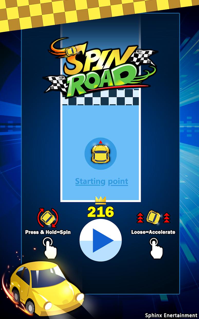 Spin Road: Finger Driver - Free and fun car game_截图_6
