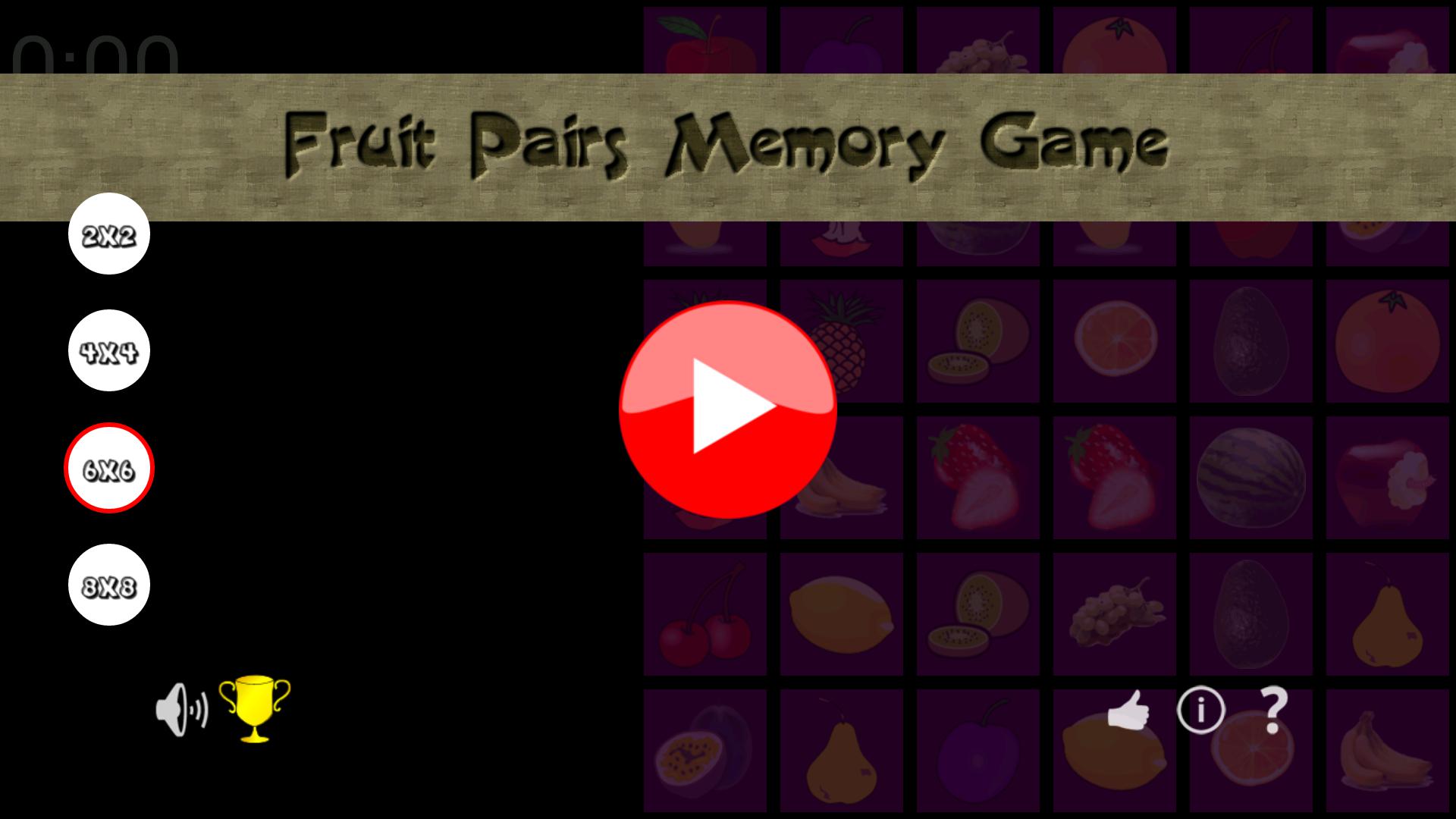 Fruit Pairs Memory Game_截图_4