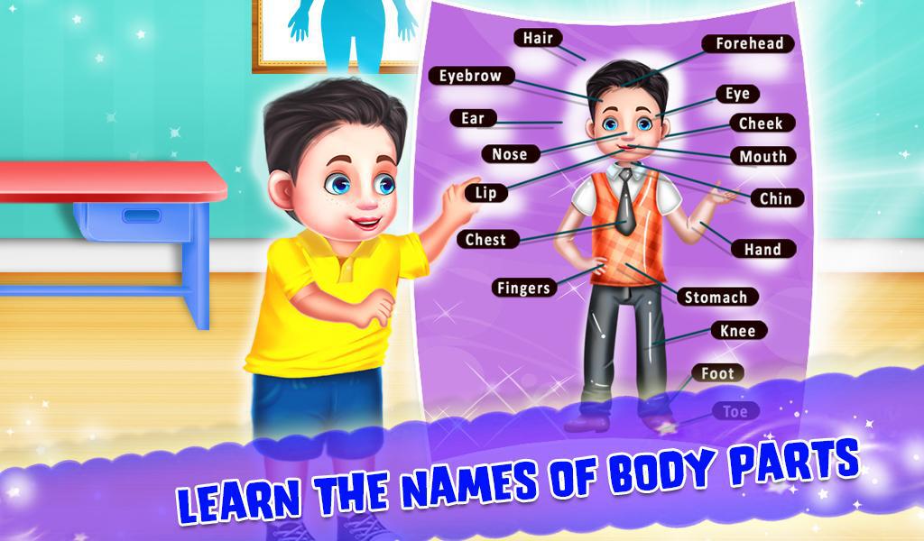 Kids Learning Human Bodyparts Game_截图_3