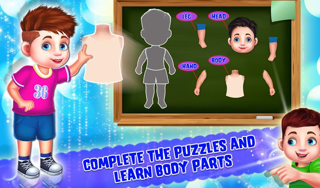 Kids Learning Human Bodyparts Game_截图_4