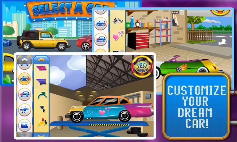 Amazing Car Creator Kids Game_截图_2