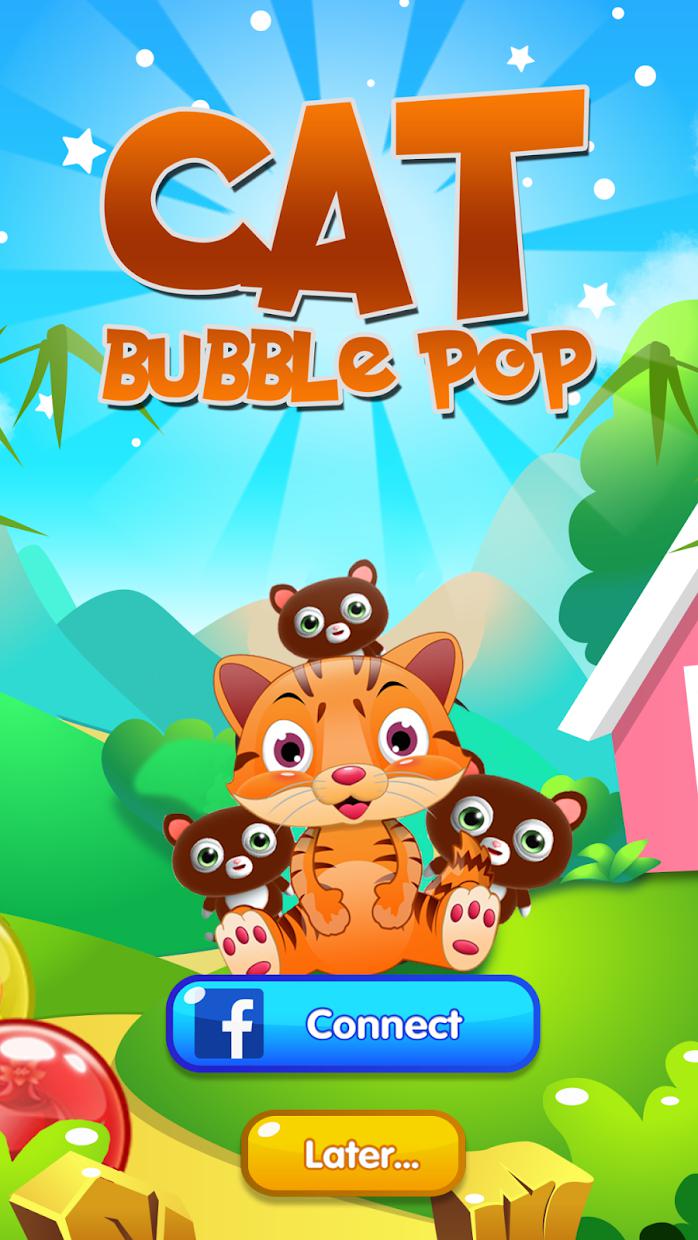 Cats Bubble Pop : Cat bubble shooter rescue game
