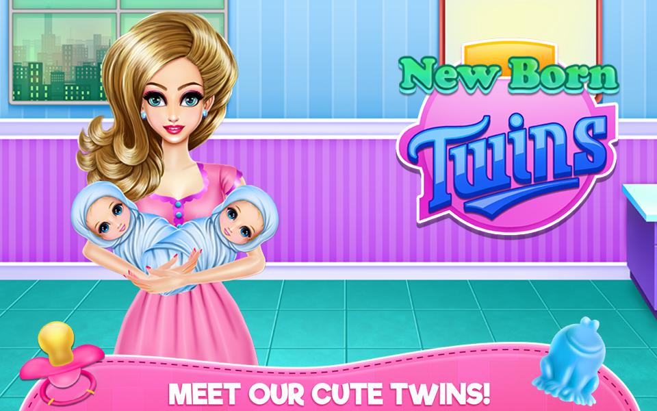 New Born Twins Caring