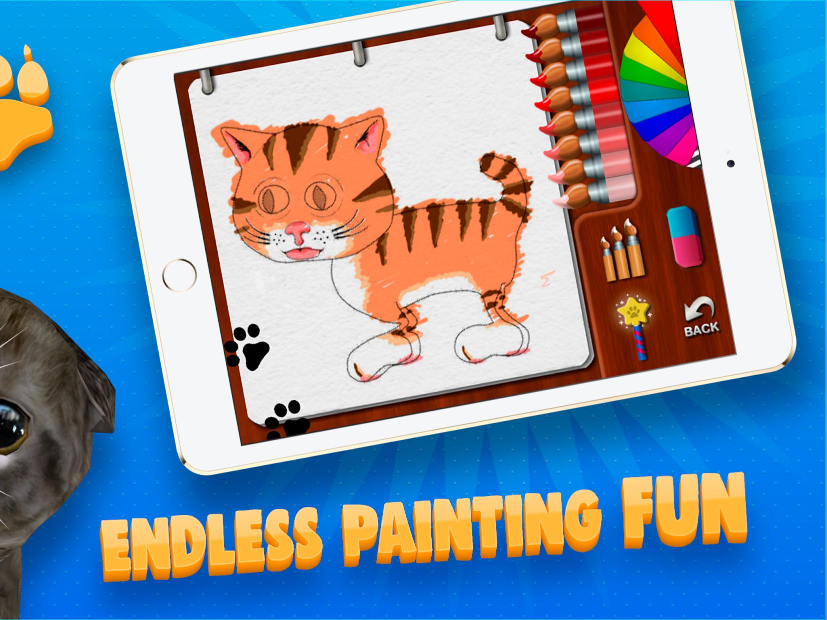 3D Coloring Book for Kids and Adults Paint My Cat_截图_5