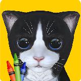 3D Coloring Book for Kids and Adults Paint My Cat