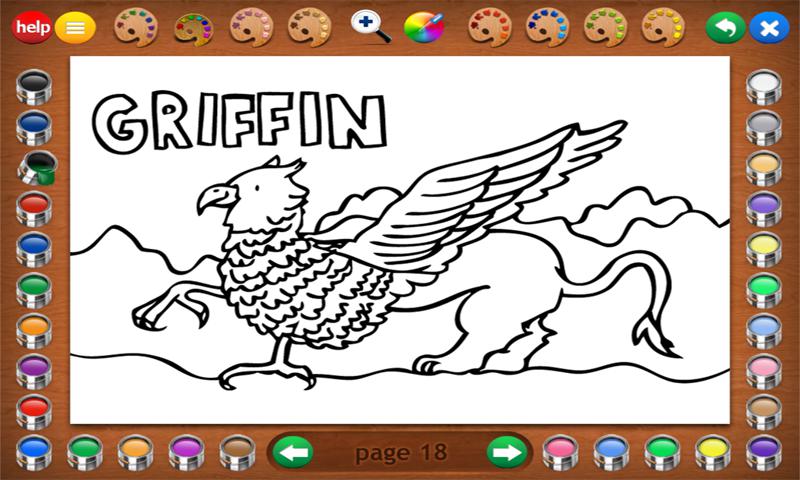 Coloring Book 29 Lite: Mythical Creatures_截图_3