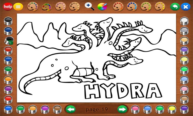 Coloring Book 29 Lite: Mythical Creatures_截图_4