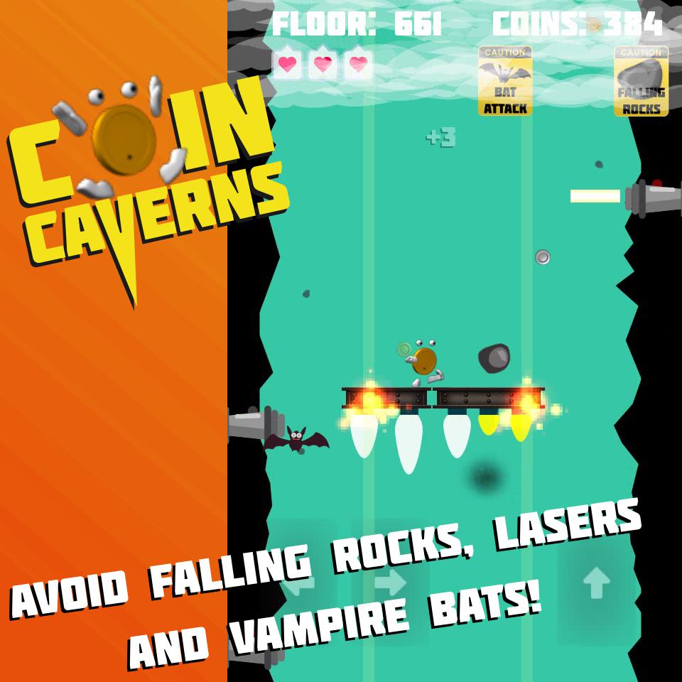 Coin Caverns - endless arcade platforming fun_截图_3