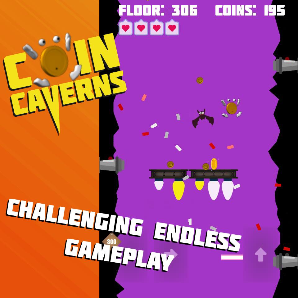 Coin Caverns - endless arcade platforming fun_截图_4