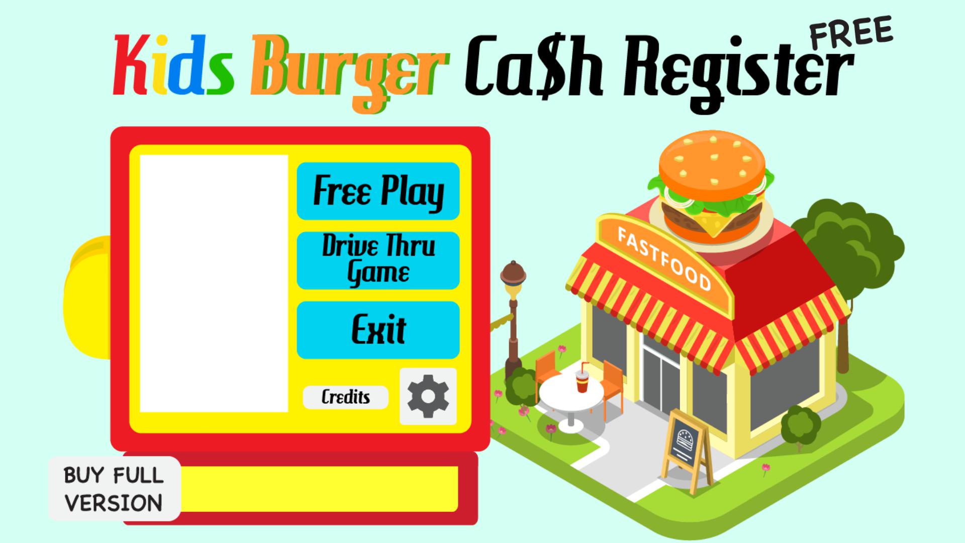 Kids Burger Cash Register