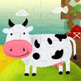 Kids Jigsaw Puzzles: Farm Animals & Vehicles