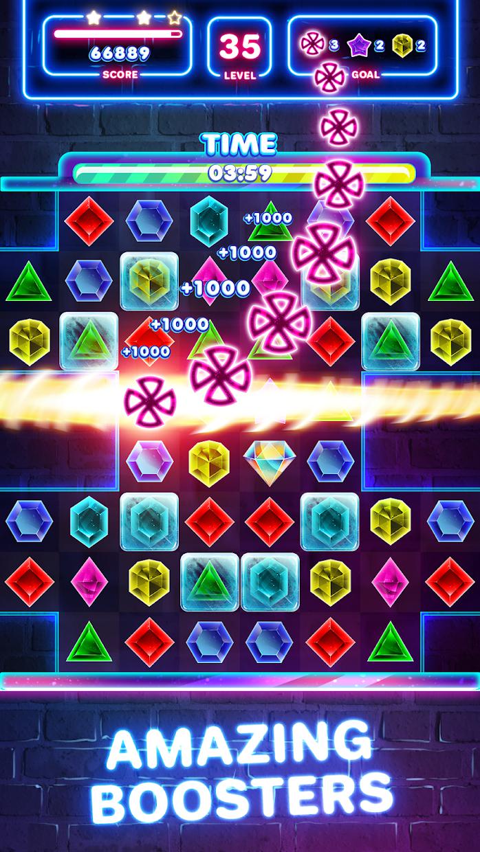 Jewels Quest 2 - Sci-Fi Match 3 Puzzle_截图_5