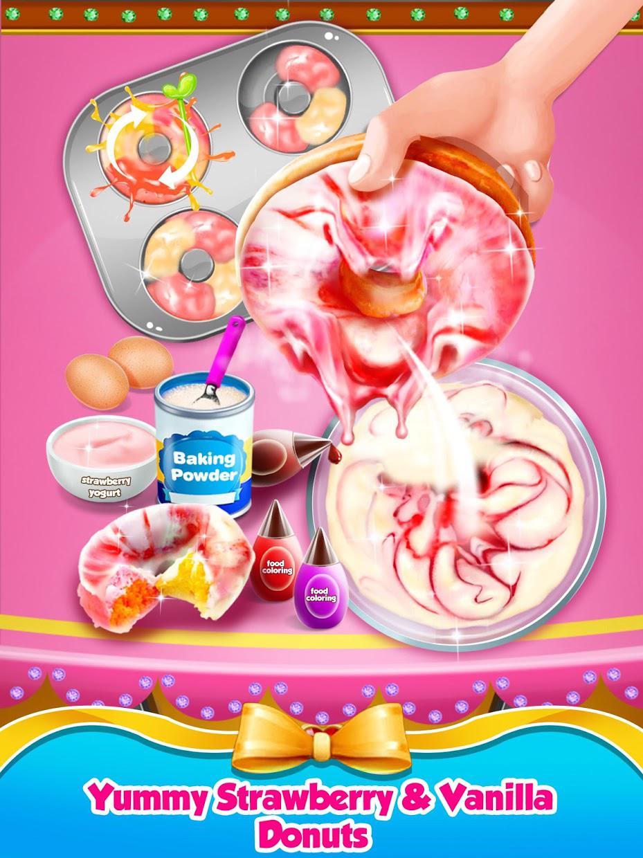 Rainbow Princess Bakery - Make Cupcake & Donut_截图_2