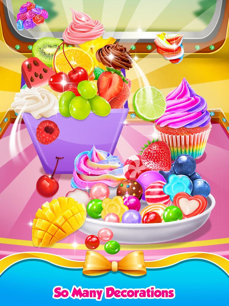 Rainbow Princess Bakery - Make Cupcake & Donut_截图_4