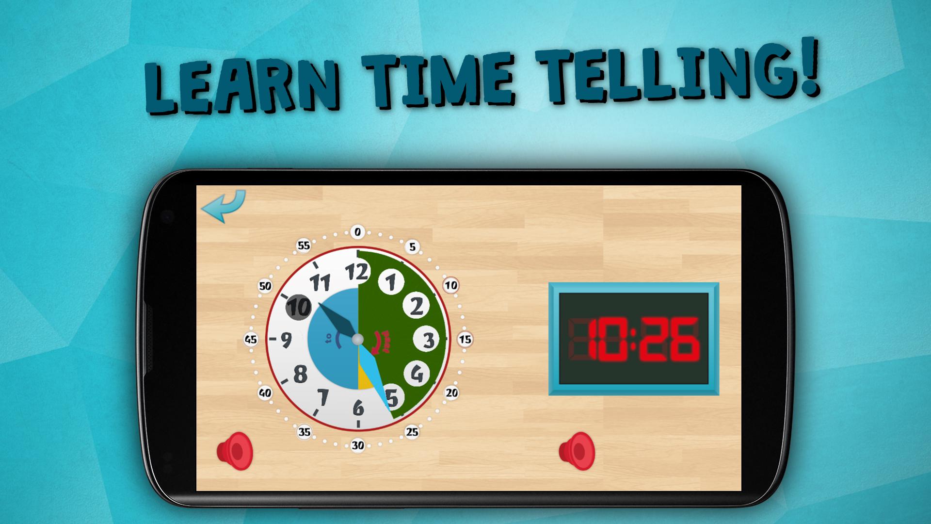 孩子学习，告诉自由时间 的孩子和时钟 - 游戏时间_截图_3