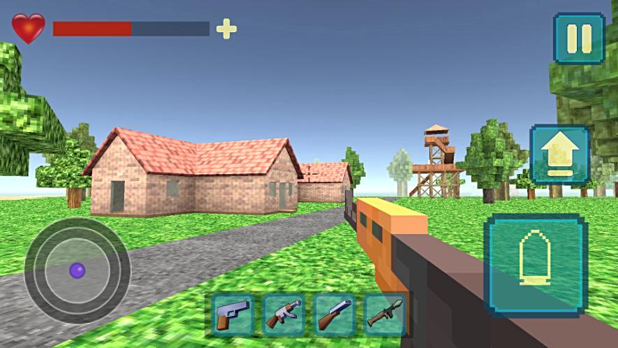 Pixel Shooter War On Island 3D